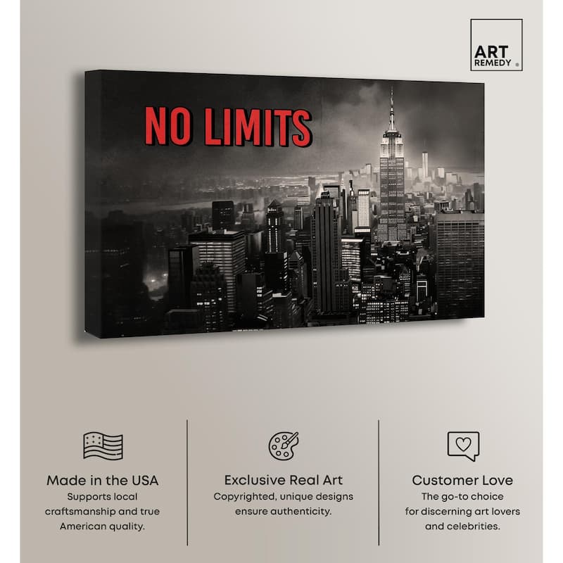 No Limits City Canvas by Art Remedy, Gallery Wrapped