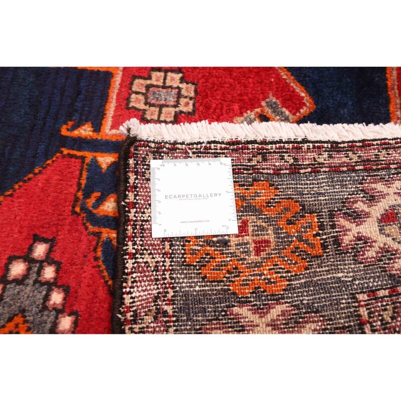 ECARPETGALLERY Hand-knotted Anadol Dark Navy, Red Wool Rug - 4'3 x 6'6