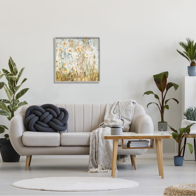 Stupell Varied Blooming Flowers Among Grasses Boho Painting Framed Wall Art, Design by Jill Martin