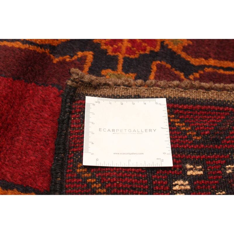 ECARPETGALLERY Hand-knotted Baluch Dark Navy Wool Rug - 3'9 x 6'7