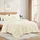 preview thumbnail 3 of 27, Flannel Fleece Plush Fuzzy Comforter Set Fluffy Winter Bedding Set with 2 Pillowcases