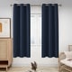 preview thumbnail 7 of 135, Deconovo Grommet Room Darkening Curtains, Set of 4 Panels 42x45 Inch - Navy Blue