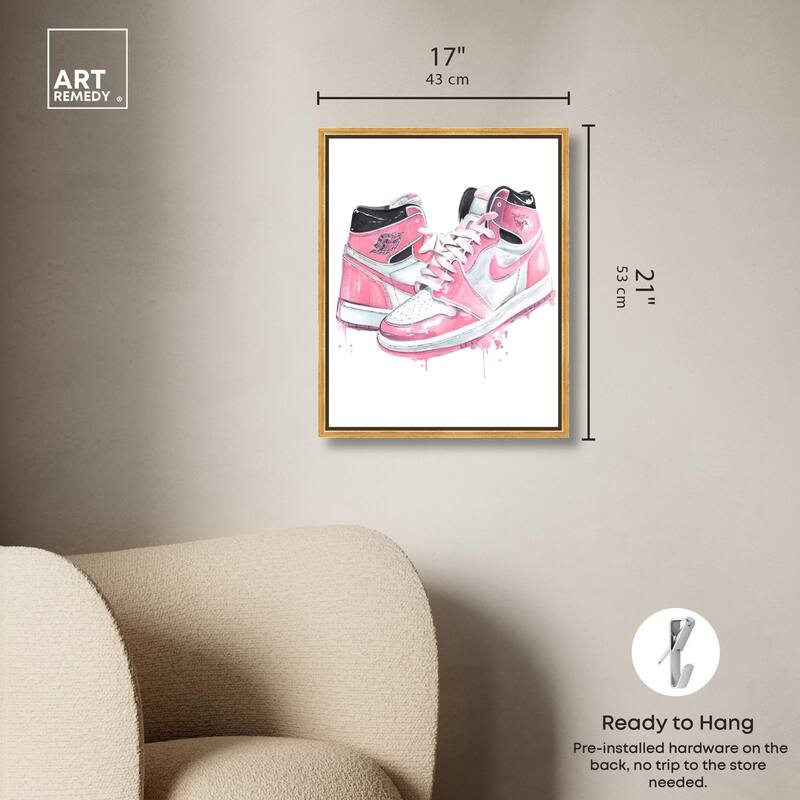 Doll Memories - Walk in Pink Canvas by Art Remedy