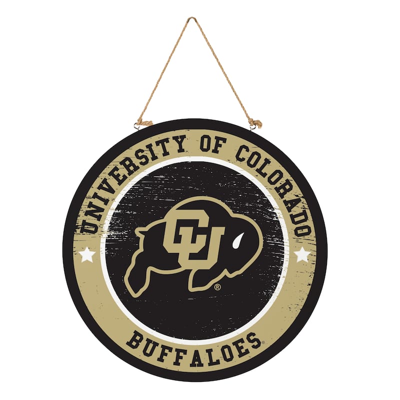 University of Colorado Wooden Door Decor Wall Sign - Multi-Color
