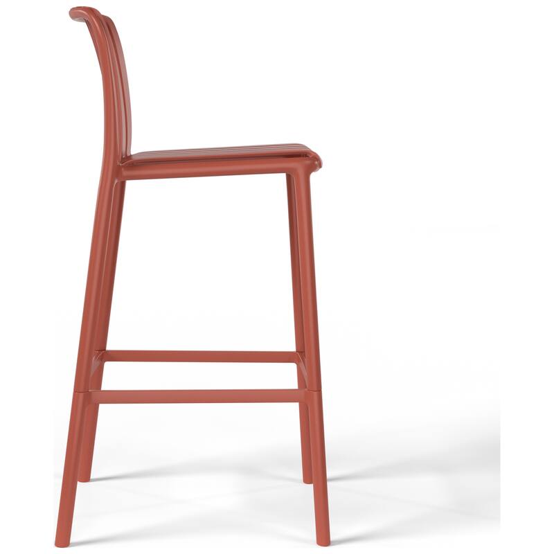 Frond and Form 29.5 Inch Outdoor Bar Stool (Set of 2)