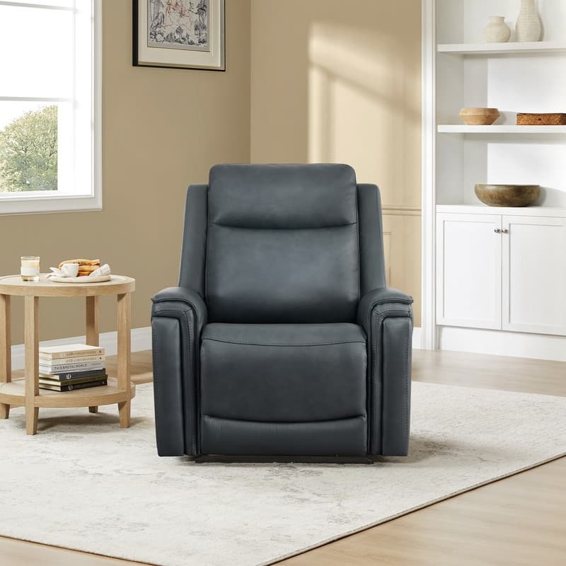 Spruce & Spring Dual Motors Genuine Leather Zero Gravity Recliner with Power Headrest