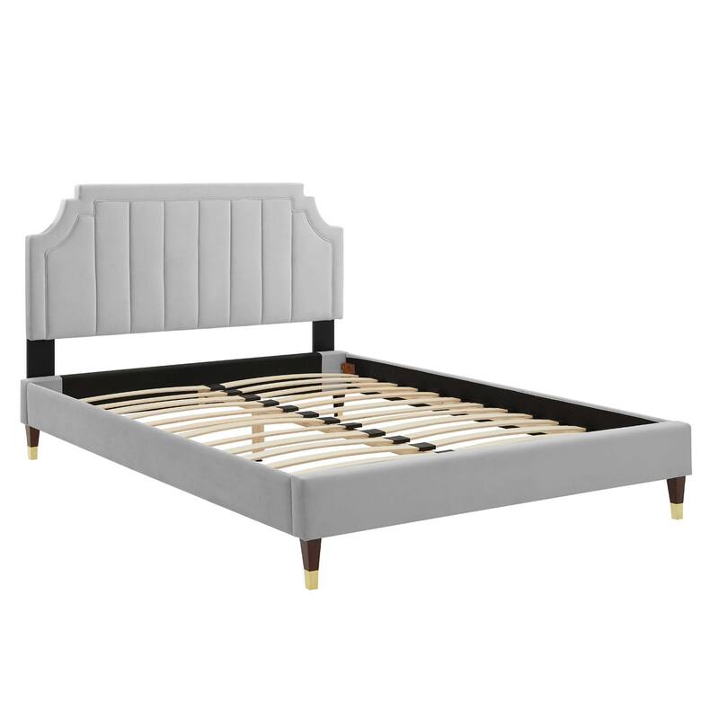 Sienna Performance Velvet Queen Platform Bed
