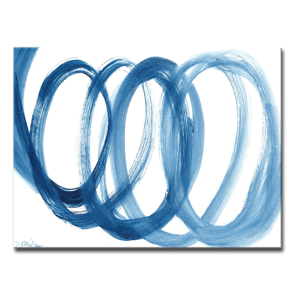 Carson Carrington 'Loopy Blue' by Dana McMillan Art Canvas