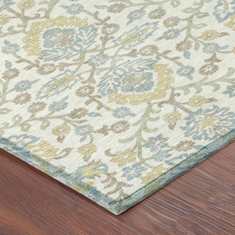 Machine Washable Indoor/ Outdoor Traditional Hartman Chantille Rug