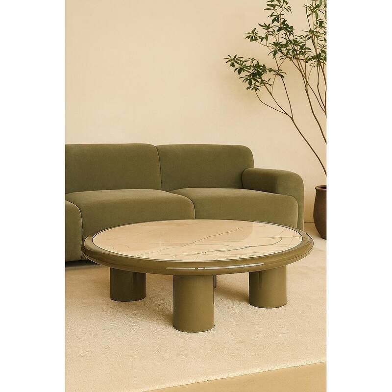 Nova Gloss Marble Table - Green