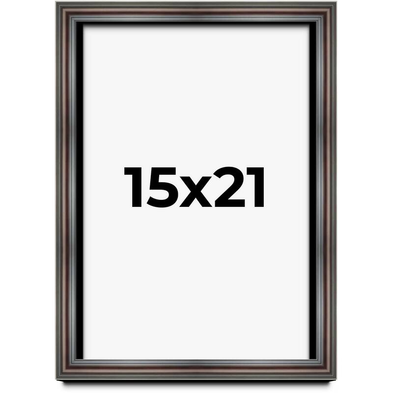 15x21 Shadow Box Frame Brown Cherry | 2.625 Inches Deep Pine Wood