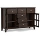 preview thumbnail 30 of 78, WYNDENHALL Stratford Solid Wood Transitional Sideboard Buffet - 54 inch Wide
