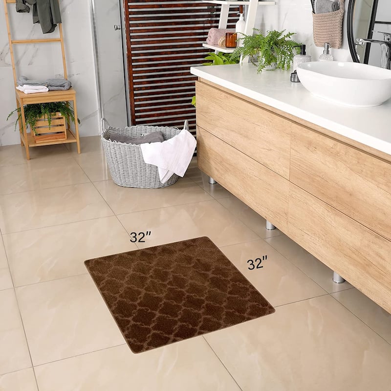 Machine Washable Kitchen & Bathroom Mat, Slip Resistant Backing