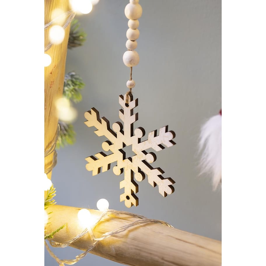 9.8x4.7" Snowflake Ornament, Hanging Home Decor Accents for Christmas Tree, Holiday Display, Set of 12