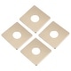 preview thumbnail 2 of 4, Wall Split Flange, ABS Square Self-Adhesive Escutcheon Plate with Diameter Hole, Water Pipe Cover for Water Faucet Decorations