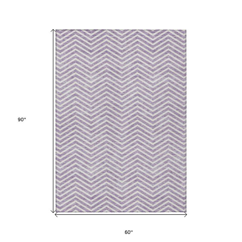 HomeRoots Chevron Transitional Rectangle Outdoor Rug