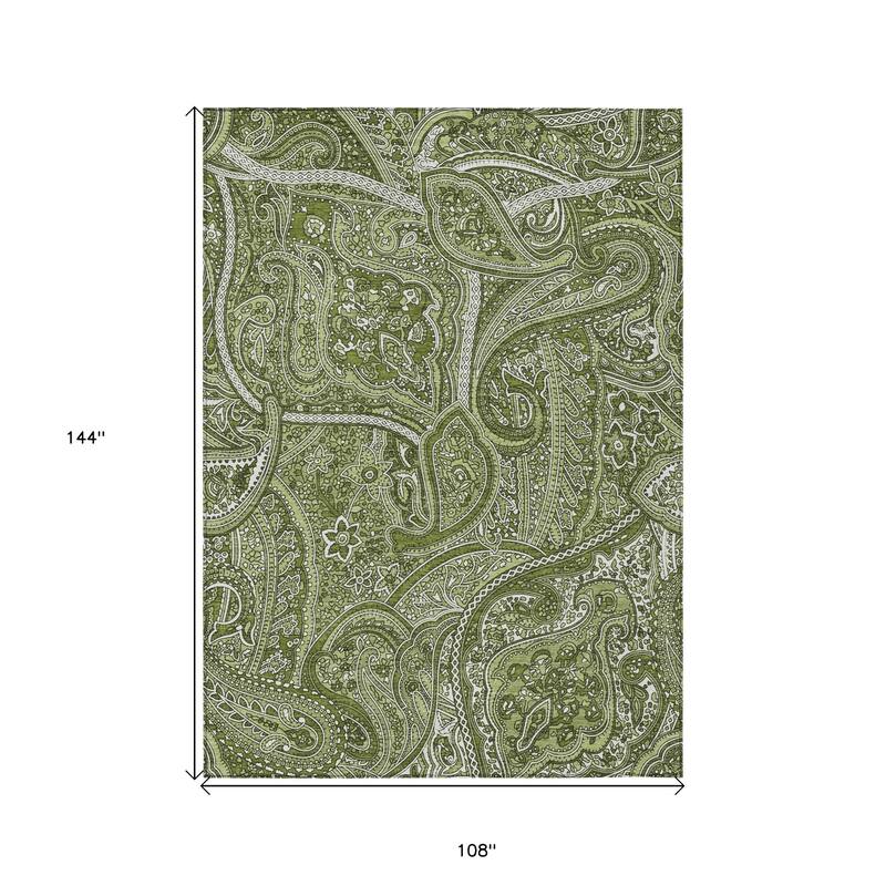 HomeRoots Paisley Traditional Rectangle Outdoor Rug