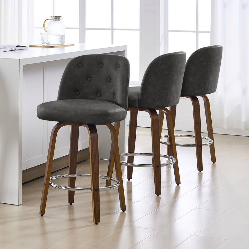 26"/29" Swivel Bar Stools/ Counter Stool with Bentwood Legs