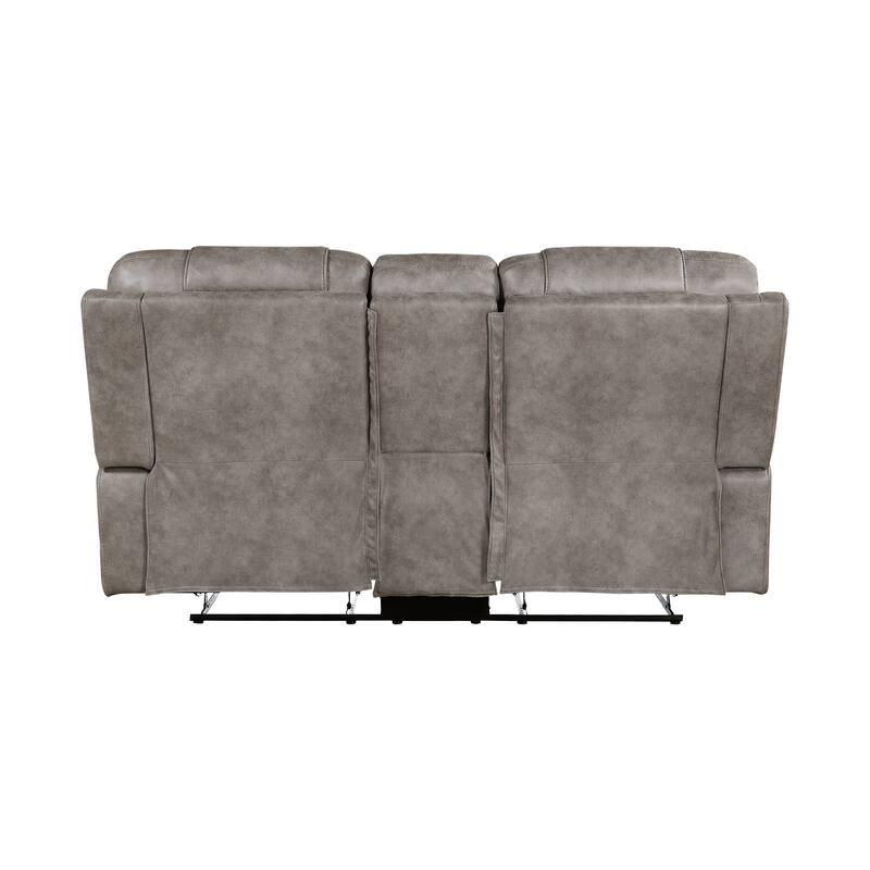 Fremont & Park Gerald 2-Piece Microfiber Manual Reclining Sofa Set - Tab Pull Motion