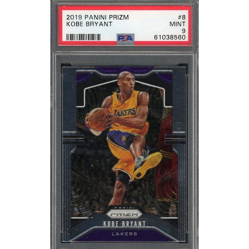 Kobe Bryant 2019 Panini Prizm Basketball Card #8 Graded PSA 9 MINT - 8'6" x 11'6"