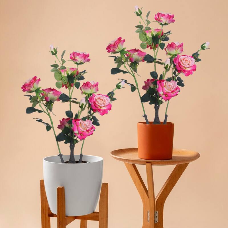 2PCS Artificial Peony Flower Trees For Living Room Office - 70cm