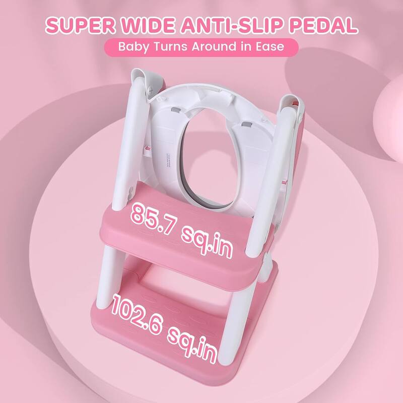 Children's Toilet Training Seats with Ladder Triangular Bracket Bed