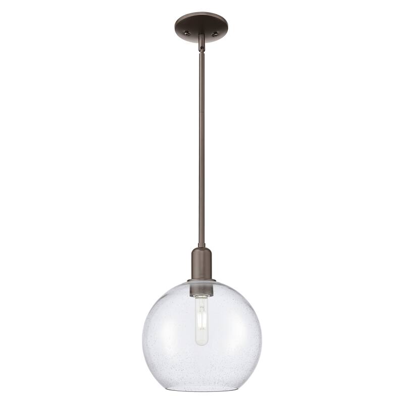 Innovations Lighting Endless Possibilities Arcadia - Athens - 1 Light 10" Stem Hung Mini Pendant - Oil Rubbed Bronze/Seedy