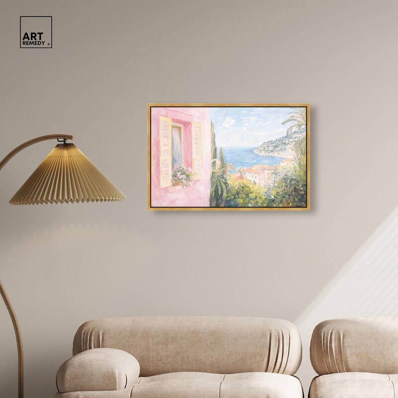 Mediterranean Pink Canvas by Art Remedy
