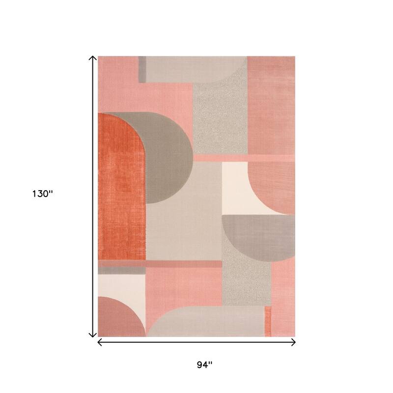 HomeRoots Geometric Modern Rectangle Area Rug