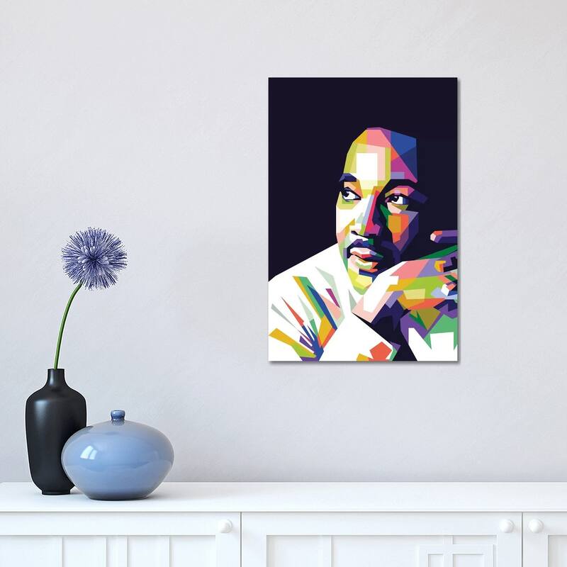 iCanvas "Martin Luther King Jr" by Dayat Banggai Canvas Print - 18x12x1.5