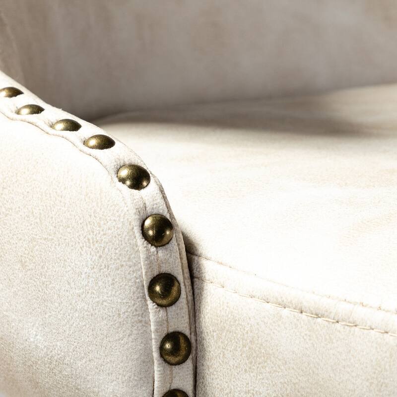 Hepburn Wingback Nailhead Trim Bar Stool Set of 2 by HULALA HOME