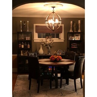 Carbon Loft Magie Amber and Graphite Round Dining Table