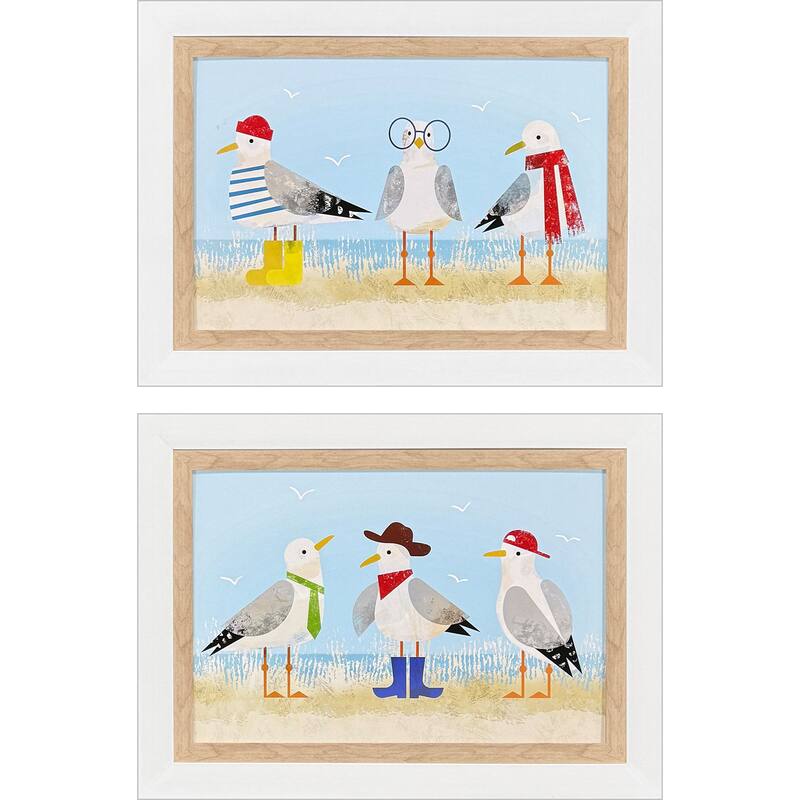 Paragon Sassy Seagull Framed Art - Set of 2