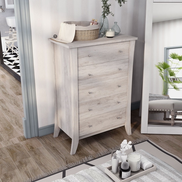 Mckenzie Transitional 5-Drawer Chest. Opens flyout.