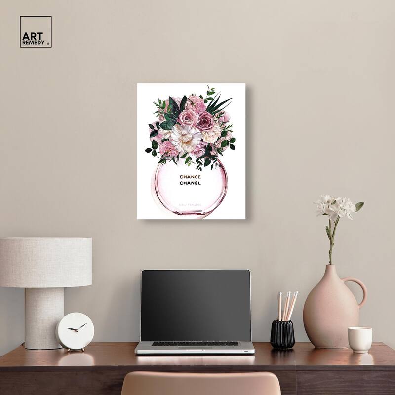 Floral Chance Fragrance Canvas by Art Remedy, Gallery Wrapped