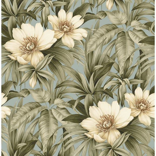 Seabrook Designs Rawlings Floral Unpasted Wallpaper - Bed Bath & Beyond ...