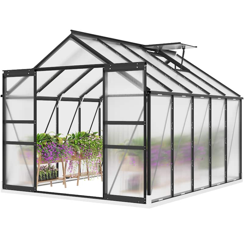 Moasis 8'/10' X 10'/12' Walk-in Hobby Greenhouse