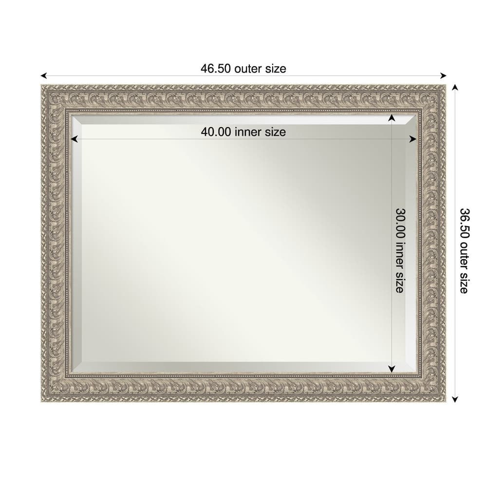 Sydney Silver Beveled Framed Wall Mirror