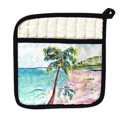 Palm & Coast Pot Holder - 9x9