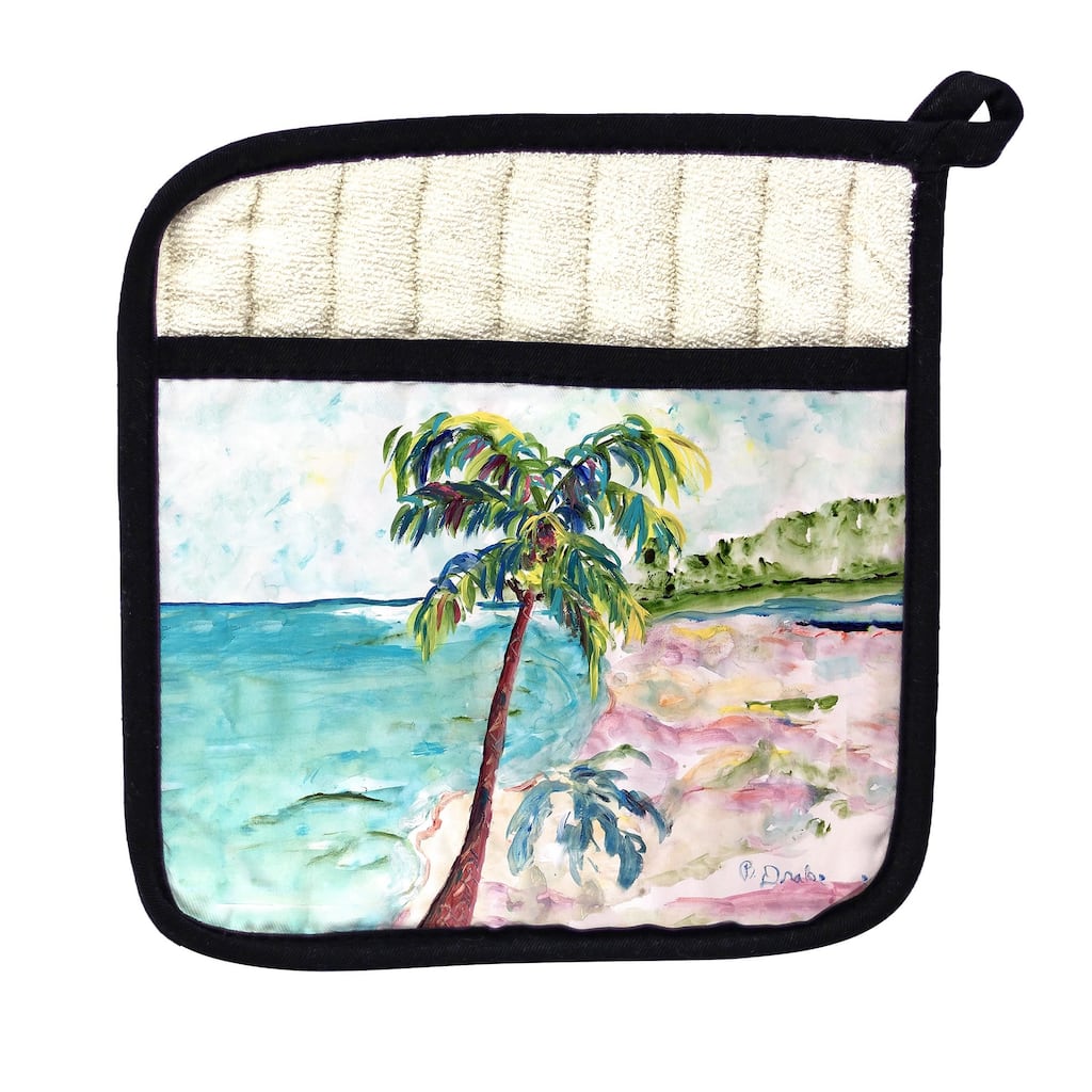 Palm & Coast Pot Holder - 9x9