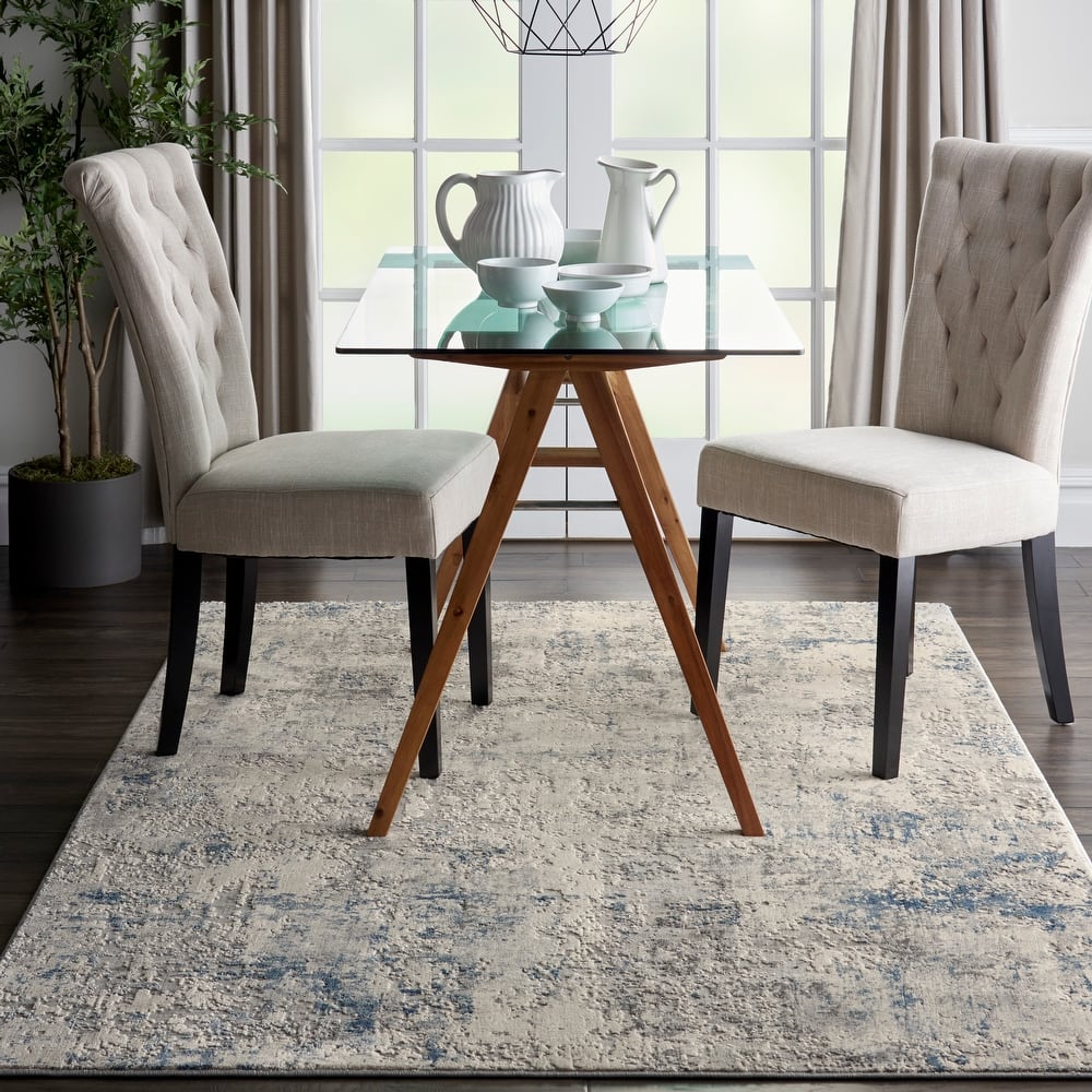 Porch & Den Meadowgrass Distressed Abstract Area Rug