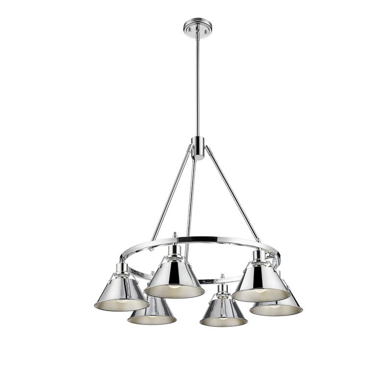 Orwell 6-Light Chandelier in Chrome - Silver