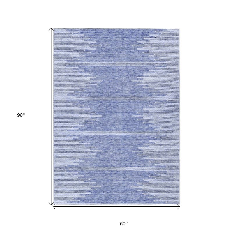HomeRoots Abstract Transitional Rectangle Outdoor Rug