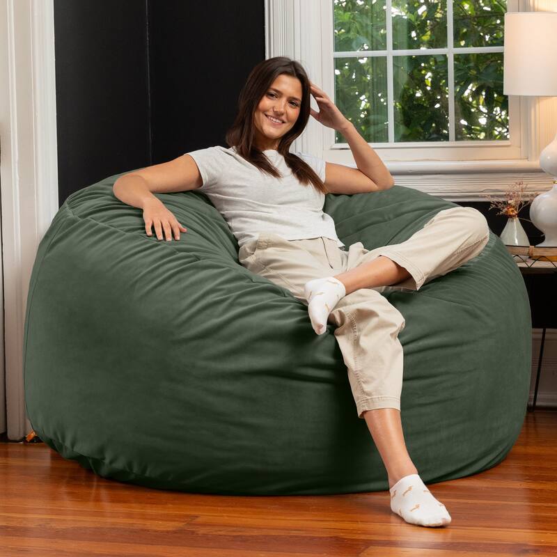 Jaxx Saxx 5 Ft Large Bean Bag - Lush Velvet