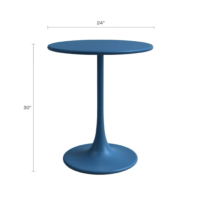 Kurv 24" Bistro Table, Weather Resistant, Indoor/Outdoor