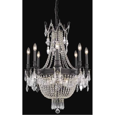 Esperanza 12 light Dark Bronze Chandelier Clear Swarovski Elements C - One Size