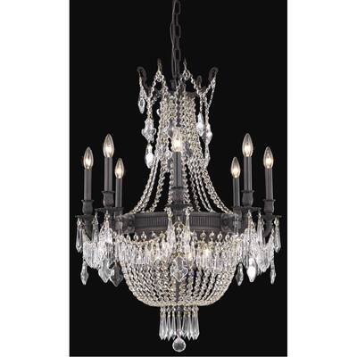 Esperanza 12 light Dark Bronze Chandelier Clear Swarovski Elements C - One Size