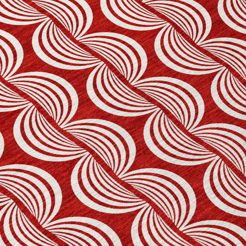 Machine Washable Indoor/ Outdoor Contemporary Chantille Rug