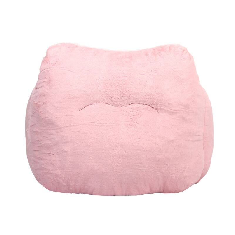 Oversized Memory Foam Bean Bag Chair Lazy Sofa with Armrests and Removable Cover for Living Room Bedroom