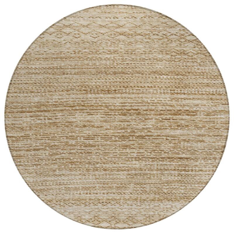 Machine Washable Indoor/Outdoor Modern Trellis Chantille Rug